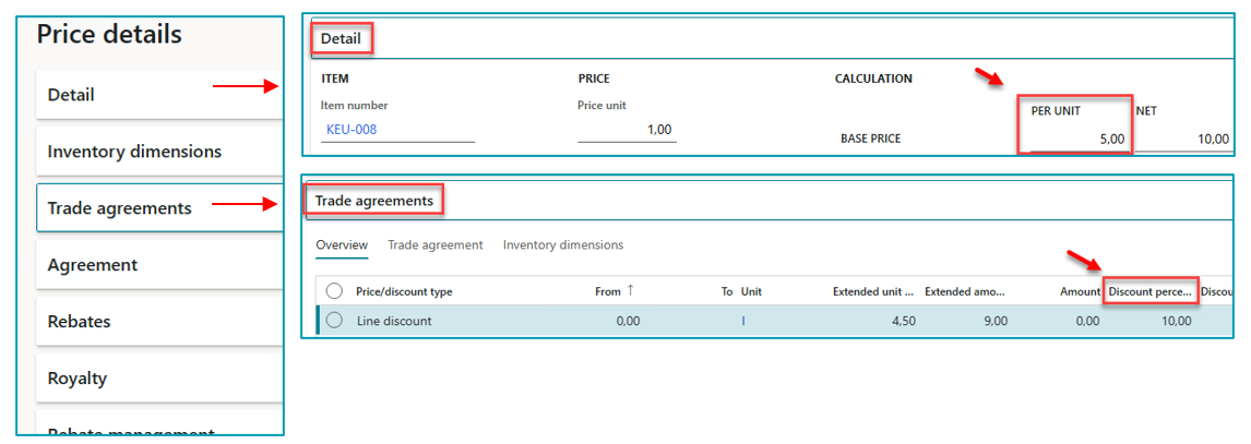 Prijsdetails op je verkooporderregel in Dynamics 365 Finance & Operations 3